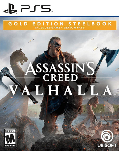 Assassin's Creed Valhalla box art for Playstation 5